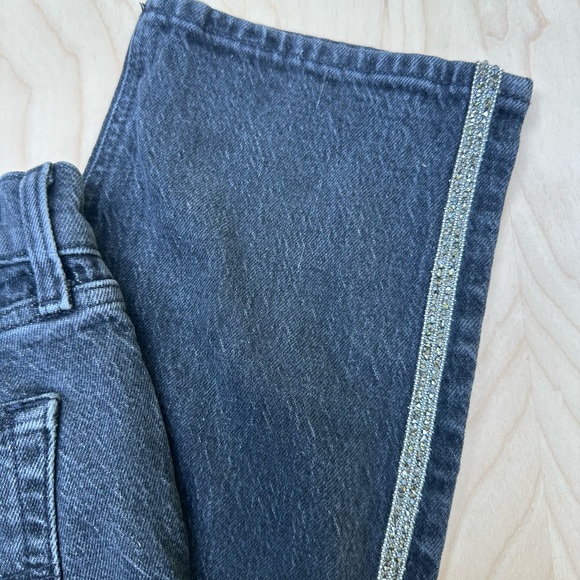 Lucky Brand Black Jeans with Sequins Stripe - Picture 2 of 4